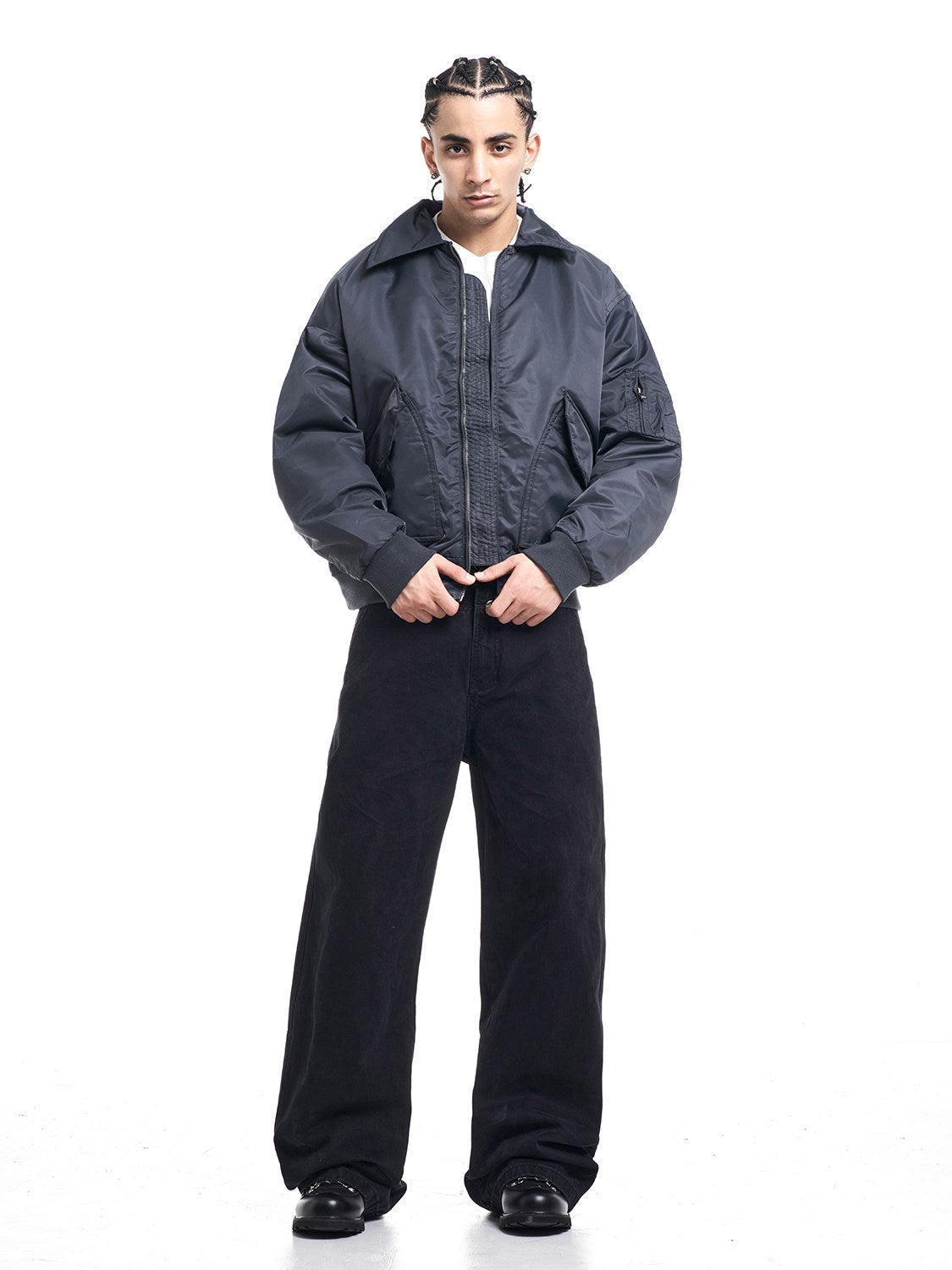 Retro Bomber Cotton Jacket