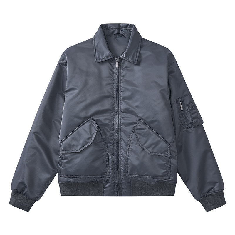 Retro Bomber Cotton Jacket