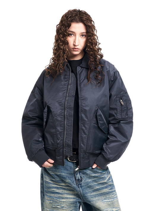 Retro Bomber Cotton Jacket