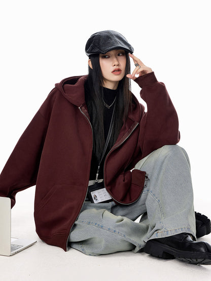 جاكيت هودي رمادي | Gray Hooded Jacket