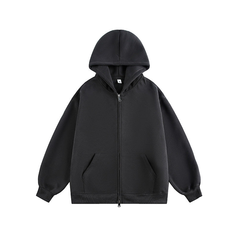 جاكيت هودي رمادي | Gray Hooded Jacket