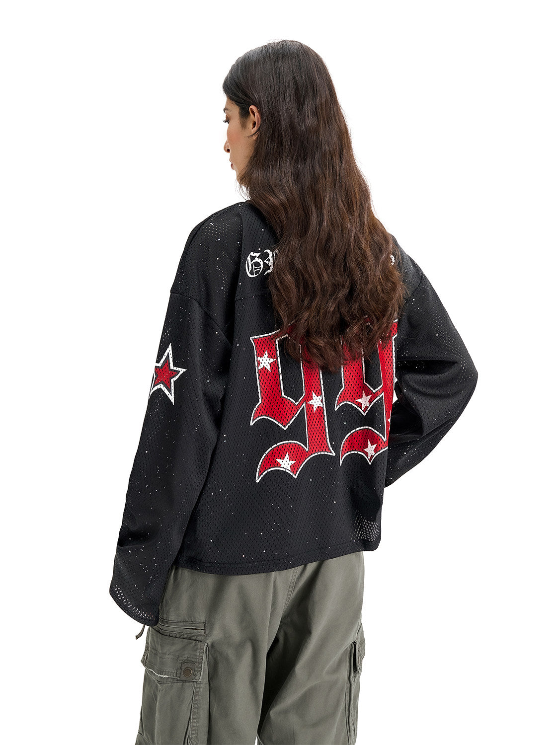 Pink Dot Mesh Jersey – Long Sleeve