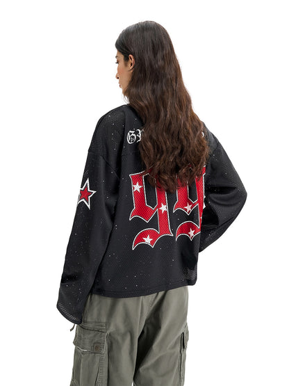 Pink Dot Mesh Jersey – Long Sleeve