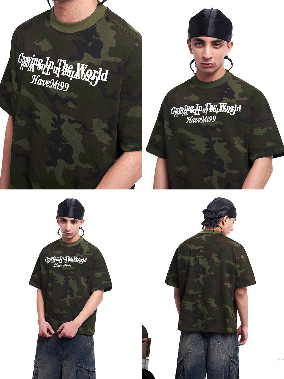 Street Camo Embroidered T-Shirt
