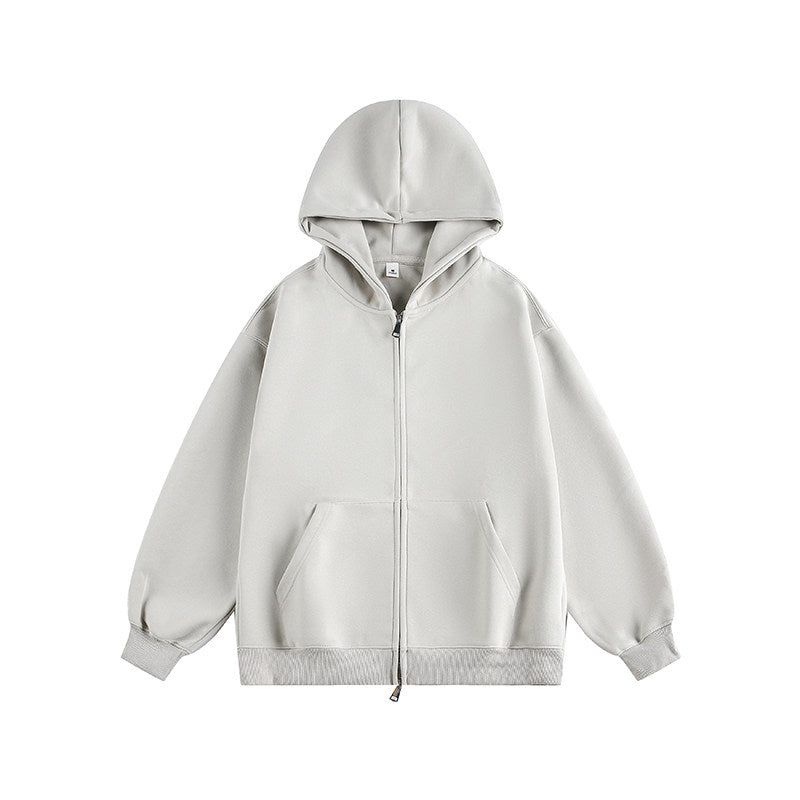 جاكيت هودي رمادي | Gray Hooded Jacket