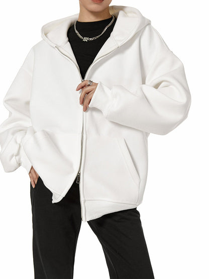 Vintage Zip-Up Hoodie | هودي سحاب فنتج بتصميم واسع
