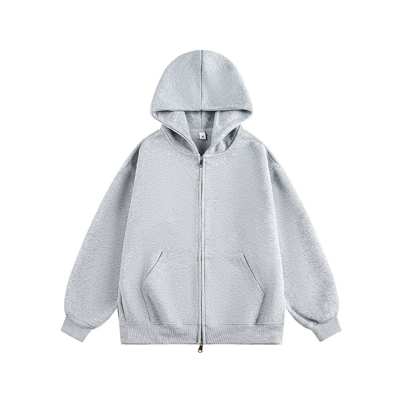 جاكيت هودي رمادي | Gray Hooded Jacket