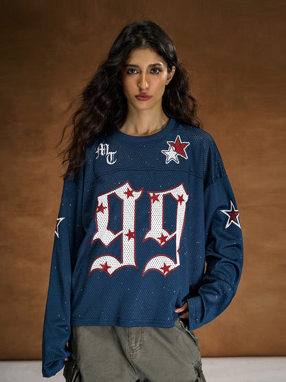 Pink Dot Mesh Jersey – Long Sleeve