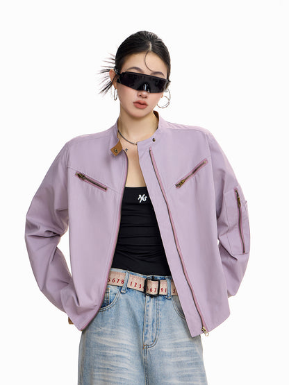 Short Purple Jacket | جاكت بنفسجي