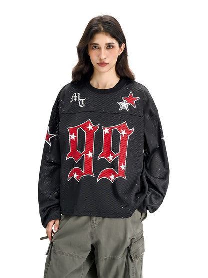 Pink Dot Mesh Jersey – Long Sleeve