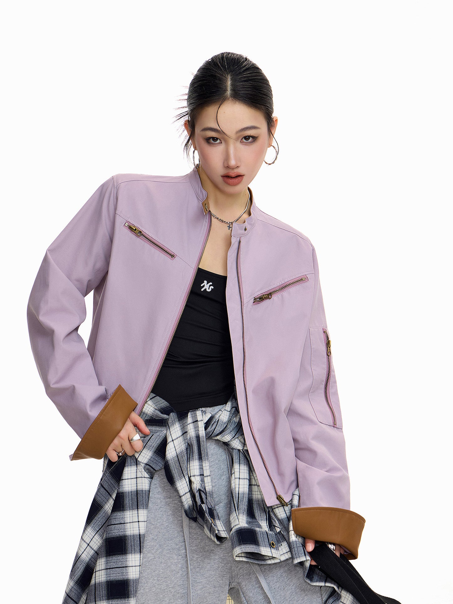 Short Purple Jacket | جاكت بنفسجي