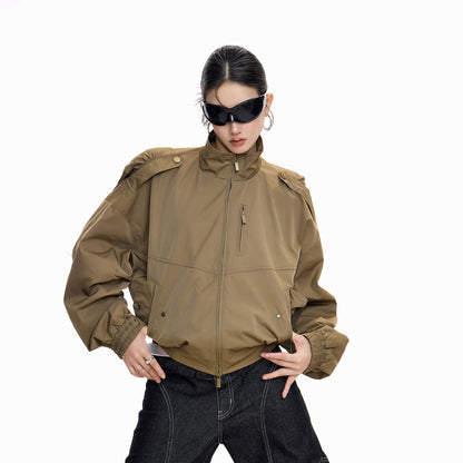 جاكيت كاكي قصير | Short Khaki Jacket